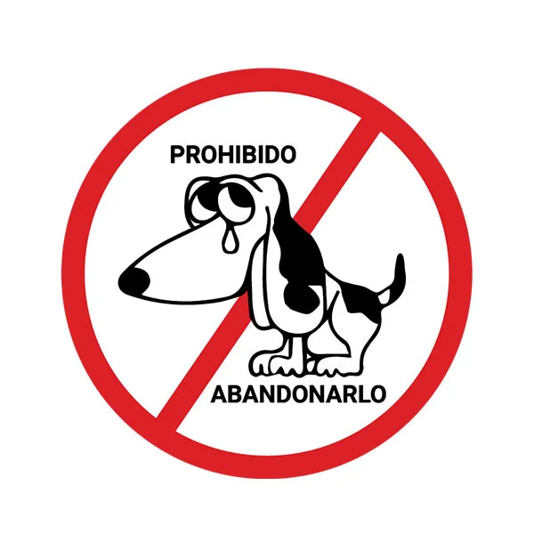 no al abandono animal