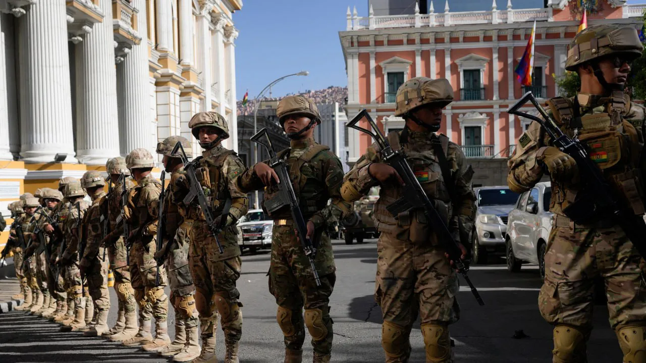 Militares bolivianos en intento de golpe