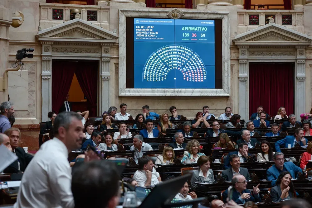 Martin Menem presidio la sesion en Diputados - Foto Prensa