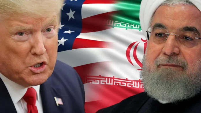 Donald Trump junto a Masud Pezeshkián.