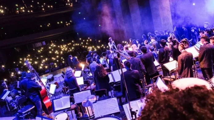 Integrantes de la Orquesta Sinfónica Infantil y Juvenil de Salta.
