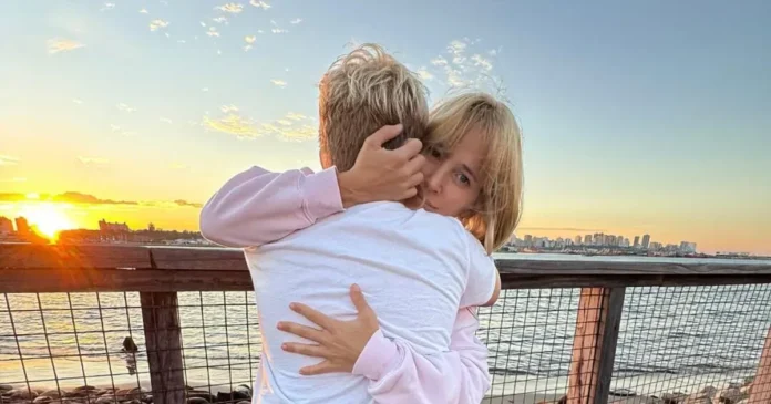 Luisana Lopilato junto a su hijo Noah.