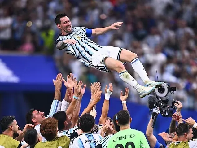 Primer plano de Lionel Messi.