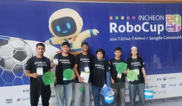 Estudiantes salteños lograron el primer puesto en una prueba técnica del Mundial de Robótica 2026 en Corea.