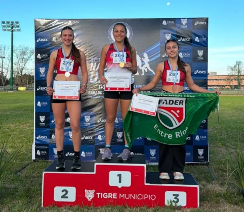 Victoria Maccio se consagró campeona en la prueba de Salto Triple.