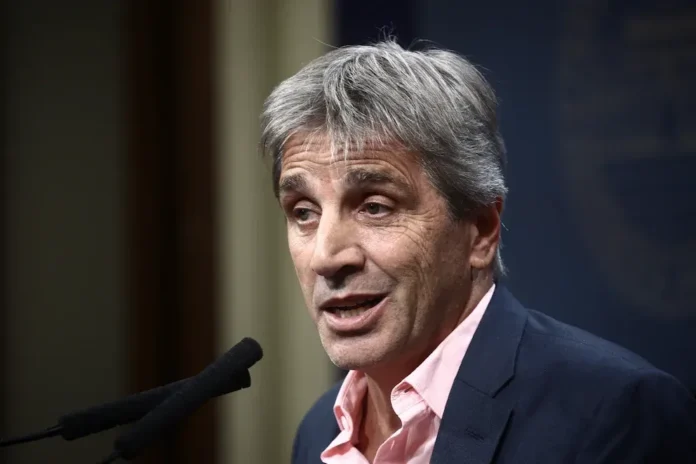 Luis Caputo, titular del Ministerio de Economía.