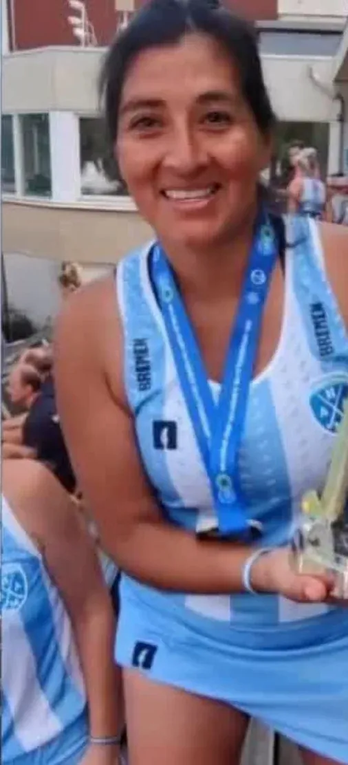 Carina Prieto, jugadora de hockey salteña.