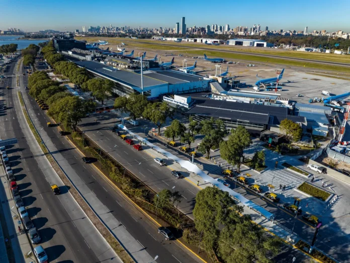 La terminal aérea Aeroparque Jorge Newbery.