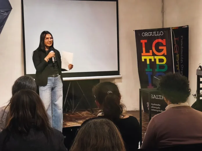 Jornada por el Día de la Militancia LGBTIQ+ realizada en Salta.