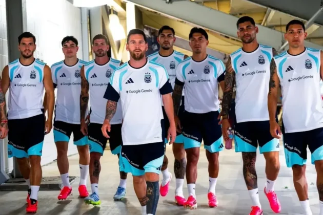 El seleccionado argentino de fútbol.
