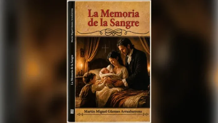 Portada de “La Memoria de la Sangre”, libro de Martín Miguel Güemes Arruabarrena.