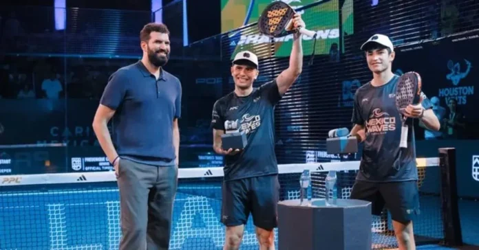 Maxi Arce celebró el título de la tercera etapa de la Pro Padel League.