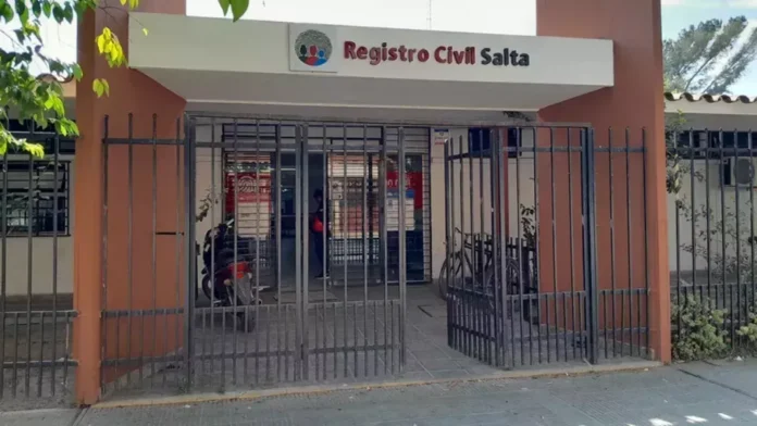 Sede del Registro Civil en Salta.