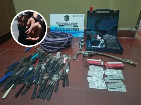 Parte de los objetos que fueron recuperados durante la investigación.
