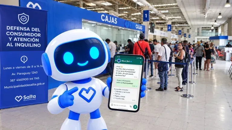 Asistente virtual Muni Bot de la Municipalidad de Salta