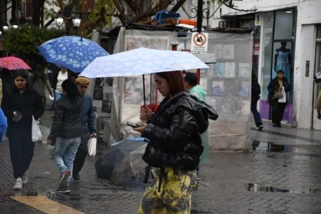 Precipitaciones en la ciudad de Salta.