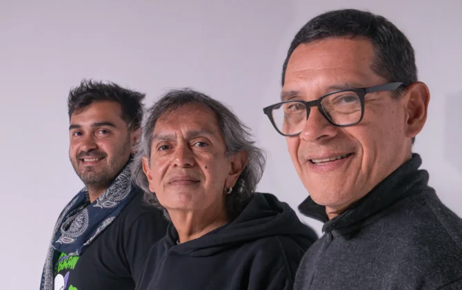 El conjunto musical Los Nocheros.