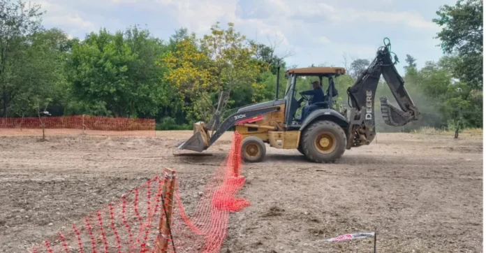 Trabajos de mejora en el Parque Los Sauces