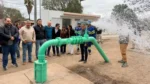 Instalación de un pozo de agua en Cerrillos.