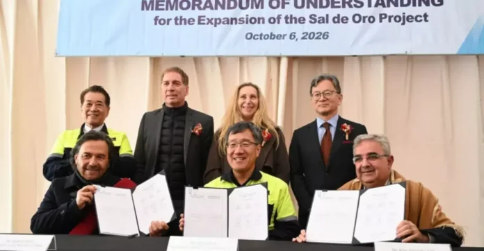 Sáenz participó de la inauguración de una planta de litio con Karina Milei y Diego Santilli.